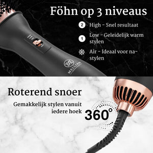 VolumAir Föhnborstel - 4-in-1 Stijborstel