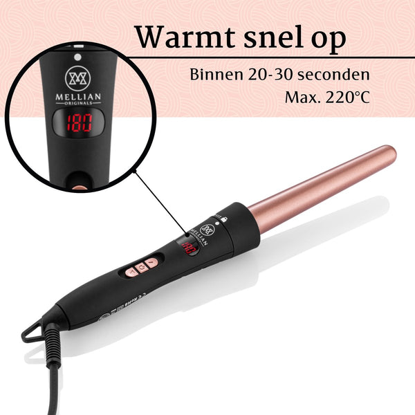 GLAMR Wafeltang & Krultang met 3 opzetstukken