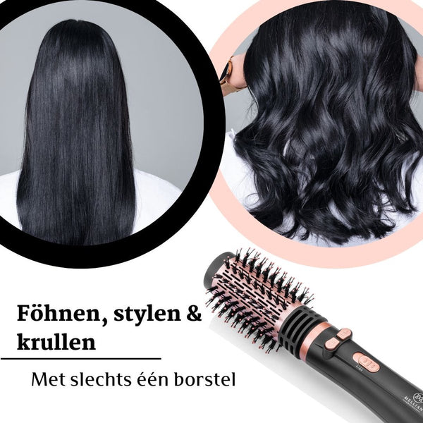 MagiBlow Roterende Fohnborstel - Stijlborstel - Krulborstel met 2 opzetstukken