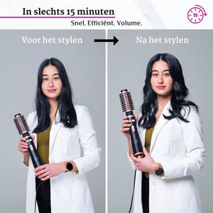 MagiBlow Roterende Fohnborstel - Stijlborstel - Krulborstel met 2 opzetstukken