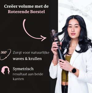 MagiBlow Roterende Fohnborstel - Stijlborstel - Krulborstel met 2 opzetstukken